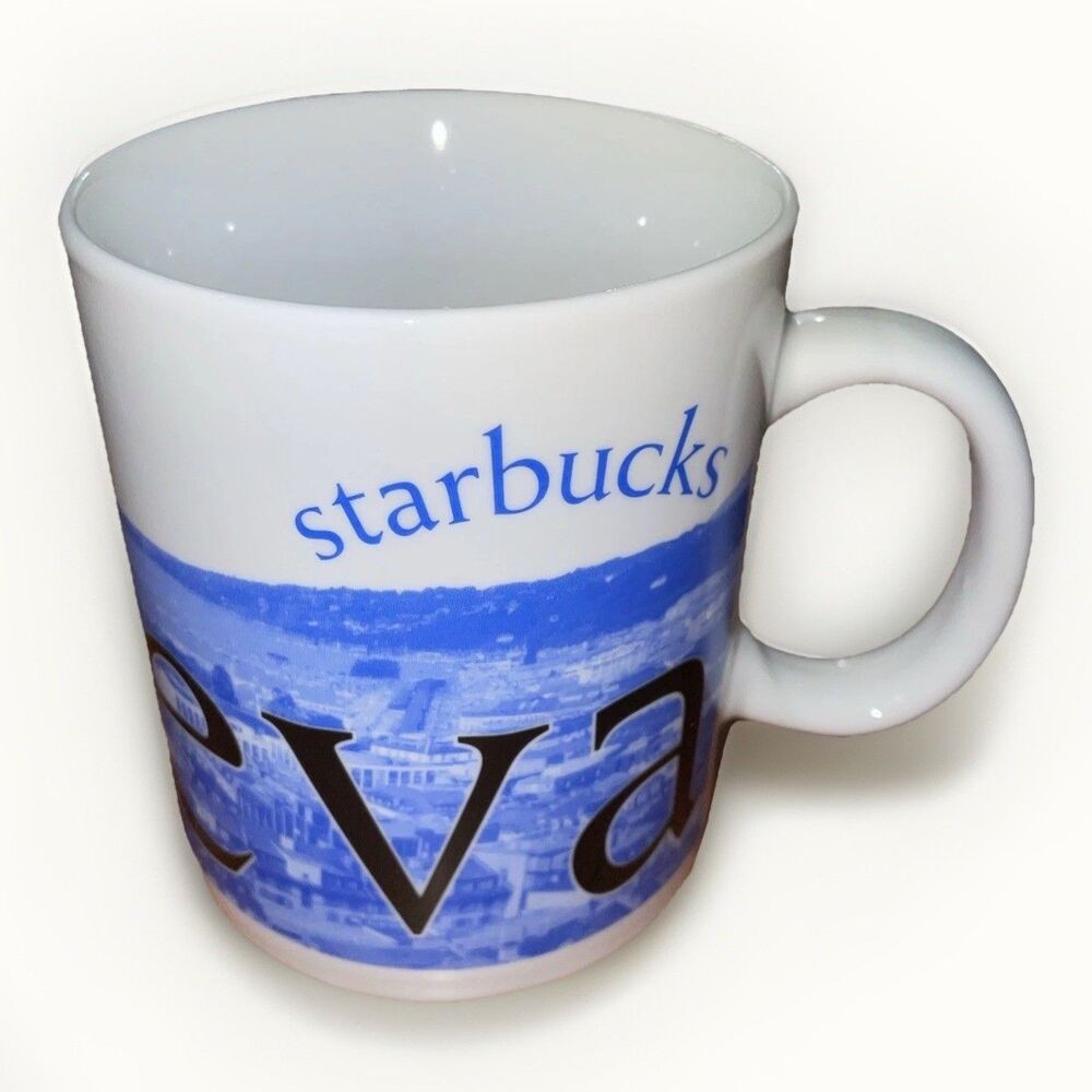 Starbucks City Mug Collector Series Geneva Switzerland 16 Oz You are Here
